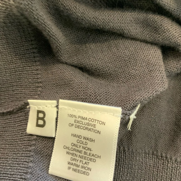 Chic Ruffled Gray Sweater - Picture 5 of 5